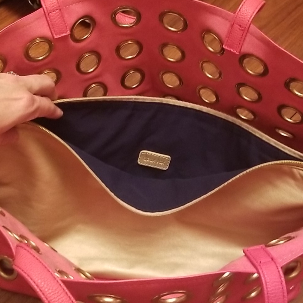 Deux Lux pink and gold  vegan tote! SO CUTE!! - Picture 6 of 9